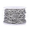 304 Stainless Steel Paperclip Chains CHS-F011-09A-P-3