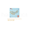 Bees Brass Pendant Decorations HJEW-AB00628-7