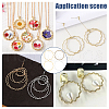 WADORN 120Pcs 4 Colors Brass Linking Rings FIND-WR0011-51-6