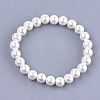 Shell Pearl Beaded Stretch Bracelets BJEW-S134-107C-03-1