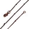 Brass Satellite Chains Necklaces for Women NJEW-D302-70R-4