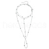 Alloy Satellite Chain Toe Ring Anklets for Women WG61A5F-01-3