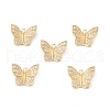Brass Micro Pave Clear Cubic Zirconia Pendants KK-E068-VF250-4