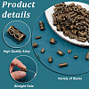   120Pcs 12 Styles Tibetan Style Alloy Tube Beads FIND-PH0020-80-4