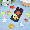 Gorgecraft 30Pcs 6 Styles Star & Arrow Waterproof PET Warning Stickers STIC-GF0001-20-4
