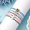 Glass Seed Beaded Braided Beads Bracelets for Women BJEW-MZ00122-2
