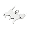 Non-Tarnish 304 Stainless Steel Pendants STAS-E205-06P-2