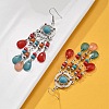 Alloy & Acrylic & Rhinestone Chandelier Earrings for Women EJEW-G426-03P-02-2
