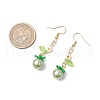 304 Stainless Steel Tomato Dangle Earrings EJEW-MZ00464-6
