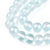 Baking Painted Transparent Glass Beads Strands DGLA-N011-10mm-05-3
