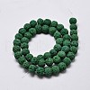 Natural Lava Rock Round Bead Strands G-I124-8mm-04-3