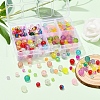 452Pcs 6 Style Transparent Crackle & Frosted Glass Beads CCG-YW0001-07-6