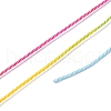 Segment Dyed Twisted Waxed Polyester Cord YC-C003-01A-3