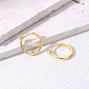 S925 Sterling Silver Clear Cubic Zirconia Hoop Earrings PR5334-5