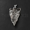 Natural Quartz Crystal Pendants G-E581-02P-4