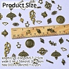 60Pcs 15 Styles Tibetan Style Alloy Connector Charms FIND-YW0005-19-3