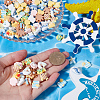 SUNNYCLUE 120Pcs 12 Styles Sandbeach Theme Opaque Resin Cabochons CRES-SC0002-98-3