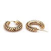 304 Stainless Steel Mesh Hoop Earrings EJEW-O096-06A-G-2