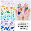 Gorgecraft DIY Shining Faceted Pendant Making Kits DIY-GF0003-25E-4