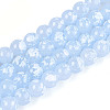Baking Paint Glass Beads Strands DGLA-N015-8mm-06-1