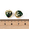 Brass Micro Pave Cubic Zirconia Charms KK-R226-06G-4