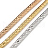 304 Stainless Steel Herringbone Chain Bracelets BJEW-H618-13MC-2