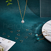   100Pcs 2 Styles Brass Triangle Linking Ring FIND-PH0020-38-5
