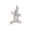925 Sterling Silver Micro Pave Clear Cubic Zirconia Pendants STER-H117-01P-03-1