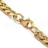 Vacuum Plating 201 Stainless Steel Curb Chain Necklaces NJEW-Q336-11B-G-4
