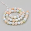 Natural Morganite Beads Strands G-Q961-08-6mm-2