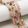 Watermelon Stone Glass Beads Strands G-C179-A6mm-15-1