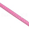 Double Edge Silver Thread Grosgrain Ribbon for Wedding Festival Decoration SRIB-L012-9mm-156-2