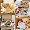 Rectangle Wooden Memory Keepsake Boxes with Lids CON-WH0101-008-6