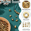 HOBBIESAY 120Pcs 10 Styles Tibetan Style Alloy Beads Sets TIBEB-HY0001-10AG-5