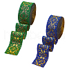   14M 2 Colors Ethnic Style Embroidery Polyester Ribbons OCOR-PH0002-05-1