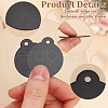 BENECREAT 40Pcs Aluminum Blank Pendants FIND-BC0013-52-4