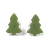 Christmas Theme Acrylic Stud Earrings for Women EJEW-U016-07P-2
