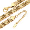 8MM 304 Stainless Steel Mesh Chain Necklaces NJEW-Q013-04G-2