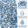 FIBLOOM Full Rainbow Plated Electroplate Transparent Glass Beads Strands EGLA-FI0001-02-4