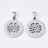 201 Stainless Steel Pendants STAS-N089-45P-1