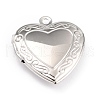 Non-Tarnish 316 Stainless Steel Locket Pendants STAS-L258-005A-P-1