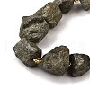 Raw Rough Natural Pyrite Beads Strands G-Z087-B17-4