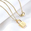 304 Stainless Steel Rolo Chain Pendant Necklaces NJEW-S444-01G-04-1