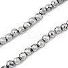 Electroplate Synthetic Magnetic Hematite Beads Strands G-A263-B01-02C-1