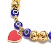 6Pcs 6 Style Natural Mixed Gemstone & Pearl & Glass Beaded Stretch Bracelets Set BJEW-JB08876-7