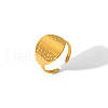 Geometric Stainless Steel Open Cuff Rings with Irregular High-end Feel NH8943-1-2
