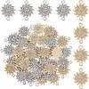ARRICRAFT 40Pcs 2 Colors Alloy Pave Crystal Rhinestone Connector Charms FIND-AR0004-99-1