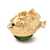 Brass Micro Pave Cubic Zirconia Pendants KK-U058-24G-1