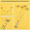 Unicraftale 6Pcs 201 Stainless Steel Mini Spring Bead Clamps for Beading Jewelry Making TOOL-UN0001-44-4