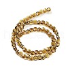 Electroplate Glass Beads Strands EGLA-C005-03G-2